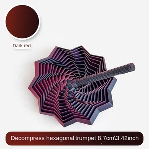 Estrella Fractal Impresa en 3D, Juguete Sensorial Portátil Antiestrés, Adorno Visual Tridimensional para Escritorio, Regalos - Product Image 6