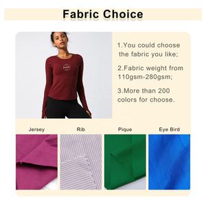 Magliette sportive a maniche lunghe in <span class=keywords><strong>cotone</strong></span> Slim Fit da <span class=keywords><strong>donna</strong></span> personalizzate magliette da allenamento maglietta da allenamento Active Wear all'ingrosso <span class=keywords><strong>manica</strong></span> <span class=keywords><strong>lunga</strong></span> <span class=keywords><strong>donna</strong></span> - Product Image 2