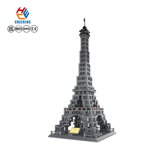 Wange 5217 <span class=keywords><strong>Tour</strong></span> <span class=keywords><strong>Eiffel</strong></span> – Modèle de construction attrayant pour enfants – Blocs éducatifs unisexes à assembler – Ensemble de blocs de construction en plastique - Product Image 1