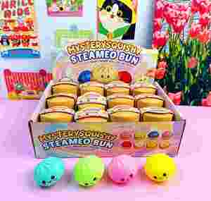 <b>Squishy</b> Colorful Dumpling TPR Material Stress Relief Fidget Toys rare Blind Boxes 24 Pieces Per Full Set for Ages 5-13+ Unisex - Product Image 4