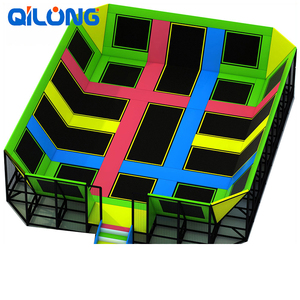 Los niños populares caramelo juegos gran rectángulo barato de interior Trampolines parque con Ninja <span class=keywords><strong>curso</strong></span> - Product Image 5