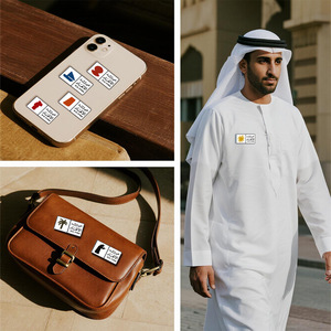 Insignia Metálica Personalizada del Día Nacional de los Emiratos Árabes Unidos, Diseño de Dhow, Palmera y Fuerte Ayyala, Pin Esmaltado, Adhesivo Magnético para Teléfono, Conmemorativo Patriótico - Product Image 2