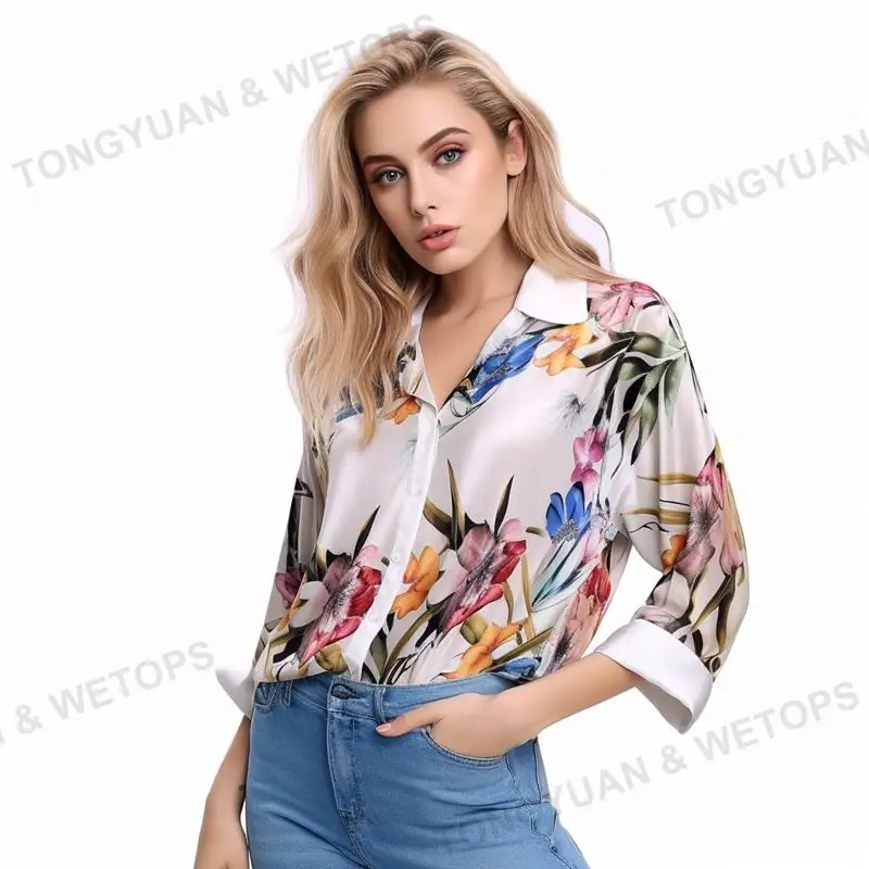 Boy gömlek özelleştirilmiş mevcut yeni promosyon çin'de en iyi fiyat tasarım moda toptan kadın bluzlar gömlek Tops