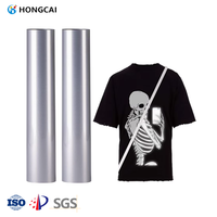 Haute qualité luminosité argent réfléchissant transfert de chaleur vinyle rouleau personnalisé HTV feuille logo traitement pour vêtements
