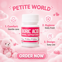 Suppositoires à l'acide borique, capsules vaginales, marque privée, vente en gros, équilibre du pH, contrôle des odeurs, hygiène intime féminine, soins Yoni