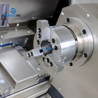 Tour CNC à double broche JD650 pour raccords hydrauliques de petite taille, usinage complet en une seule opération