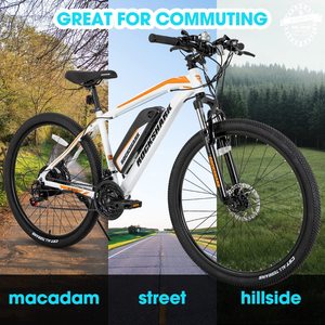 Bicicleta Eléctrica de Montaña con Marco de Aleación de Aluminio de 26, 27.5 y <span class=keywords><strong>29</strong></span> Pulgadas, 350W, 36V, Envío Gratuito en EE. UU. - Product Image 3