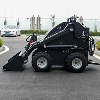 Pengiriman Gratis Wheel Loader dan Track Loader Berkualitas Tinggi 460 Mini Skid Steer Loader dengan Bucket dan Gigi Bucket Pedal yang Ditebalkan