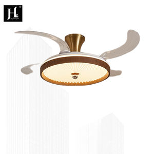 Ventilador de Techo Retráctil Invisible de 42 Pulgadas con Motor de CC de 6 Velocidades, sin Aspas, con Luces, para Hogar, Cocina, Dormitorio, con Control Remoto - Product Image 4