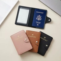 Porte-passeport personnalisé en cuir PU, étui de voyage universel, porte-cartes de luxe pour hommes et femmes