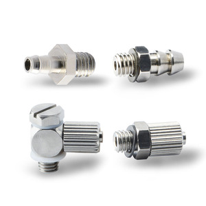 Conectores de microenchufe de acero MS 5.3HLH-4, MS 5.3HL-6, 4.5.3AU-6.4, rectos y en codo, para sistemas neumáticos - Product Image 1