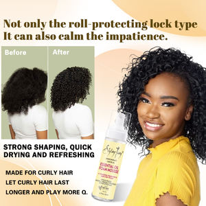 Vente en gros de boucles définies pour hommes, texture lissante, protection contre la chaleur, marque privée, <span class=keywords><strong>mousse</strong></span> moussante pour cheveux - Product Image 5