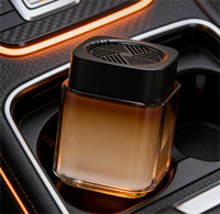 Diffuseur de parfum pour voiture en verre personnalisé, design moderne et populaire, portable, évaporation naturelle, prix d'usine, parfum longue durée