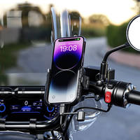 Support de téléphone pour moto Kewig M8SP-A1 36W Type C à charge rapide, étanche IP66, fixation rapide pour guidons de 22-32 mm