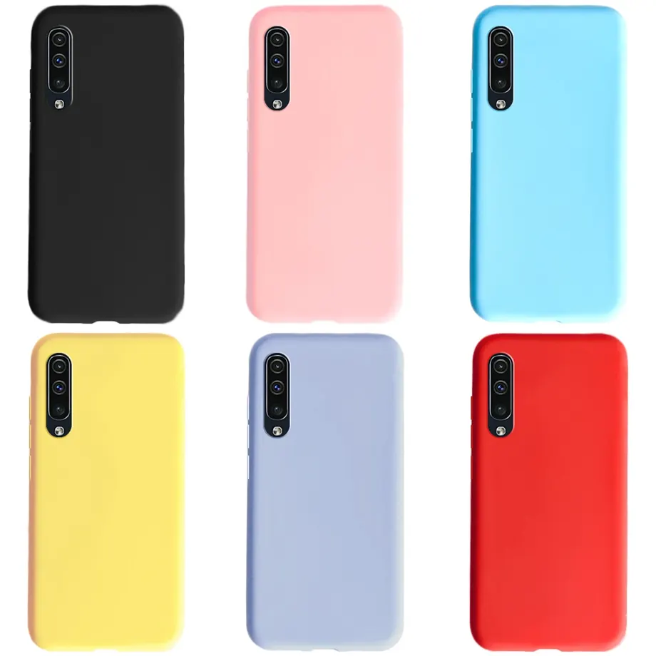 Phone Case For Samsung Galaxy A30s Case Cute Silicone Black Matte Back Covers on For Coque Samsung A50 s A50s A 30s Case Cover