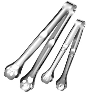 304 Stainless Steel Cat Paw Shaped Clip, Anti-slip and Anti-scalding, Food Clip for Salads, Desserts, Bread, <b>Barbecue</b>, and Meat. - Product Image 5
