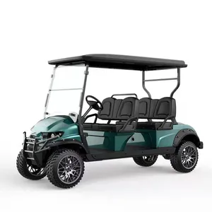 Carrello da golf elettrico Huanxin a 4 posti nuovo tipo carrello da golf remoto con motore a corrente alternata elettrico e controller curtis
