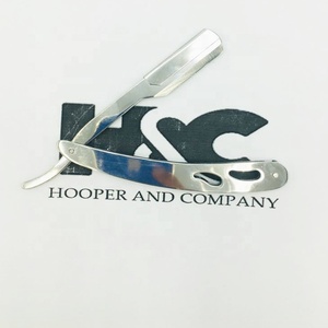 2026 Design Silver Polish Barber <b>Razors</b> New Style Silver <b>Single</b> <b>Blade</b> Barber Shaving <b>Razor</b> Stainless Steel Logo Offer - Product Image 2