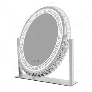 <span class=keywords><strong>Espejo</strong></span> <span class=keywords><strong>de</strong></span> Maquillaje LED Moderno con Diamantes, Tres Colores, Regulable, para <span class=keywords><strong>Mesa</strong></span> <span class=keywords><strong>de</strong></span> Tocador, Ideal para Apartamentos, Hoteles, Regalo <span class=keywords><strong>de</strong></span> Cumpleaños - Product Image 5