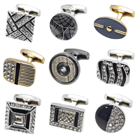 Prêt à expédier liquidation alliage plaqué or bouton de manchette classique Offre Spéciale accessoires chemise boutons de manchette français