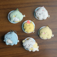 6 nouveaux modèles de porte-clés en peluche brodés de haute qualité, thème anime Sumikko, pour la décoration de sacs à dos et les machines à griffes