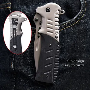 Taktik katlanır g10 savaş bıçakları katlanmış cep açık kamp Survival EDC özel bıçak bıçaklar couteau pliant