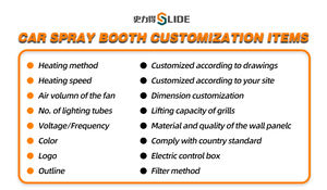 Cabina de pulverización de lámpara infrarroja eléctrica SLD con Bota de pulverización de pintura de coche - Product Image 5