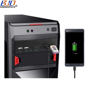 Bir 10Gbps tip-c + 2*5Gbps USB 5.25 + 2 USB PC bilgisayar + HD ses mikrofon jakı ile 3.0 "2.0 kılıf masaüstü ön Panel - Product Image 6