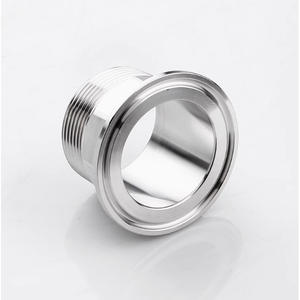 Collier de serrage hexagonal à dégagement rapide en acier inoxydable 304, filetage mâle sanitaire, connecteur à filetage externe, filetage ZG, inserts de filetage - Product Image 3