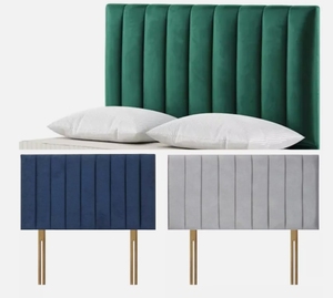 9 bảng điều chỉnh giường đầu giường rãnh nhung sang trọng Ottoman <span class=keywords><strong>DIVAN</strong></span> đầu giường đôi Vua Kích thước - Product Image 2