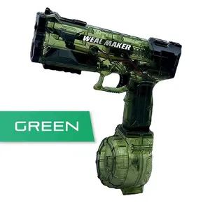 High Power Electric Water Gun With Large-Capacity Water Storage Tank Continuous Shooting Water Gun Electric Battery