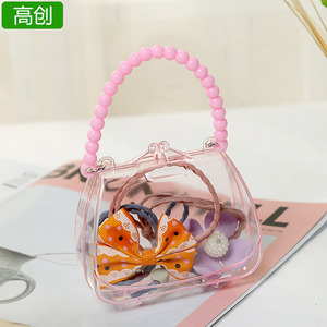 Transparent Jewelry Box For Kids Princess Storage Case Portable Makeup Organizer 9.5cm X 9cm X 4cm Solid Color - Product Image 5