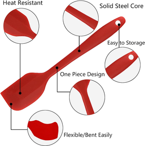 Wholesale Heat Resistant 5-piece <b>Silicone</b> Spatula Set Rubber Cooking Utensils Set Non-stick <b>Silicone</b> Kitchen Utensils Set - Product Image 4