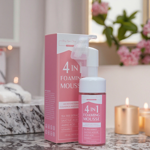 Limpiador Facial en Mousse 4 en 1 <span class=keywords><strong>con</strong></span> Vitamina C y Aminoácidos para el Tratamiento del Acné, Limpieza Profunda, Marca Privada, Tamaño <span class=keywords><strong>de</strong></span> Muestra para Prueba <span class=keywords><strong>de</strong></span> Fragancia - Product Image 5