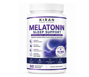 Complément alimentaire en capsules pour le sommeil à la mélatonine, formule naturelle pour la nuit, pour le repos, la relaxation, le bien-être quotidien et un sommeil sain - Product Image 1