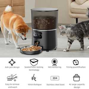 OEM 4L 자동 고양이 급식기 카메라 나이트 비전 WIFI 원격 앱 타이머 정량화 플라스틱 스마트 펫 급식기 TUYA - Product Image 4
