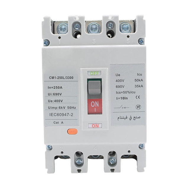 Dc Breaker 3Phase 225A 200A 180A 160A 140A 125A MCCB Dc Molded Case Circuit Breaker