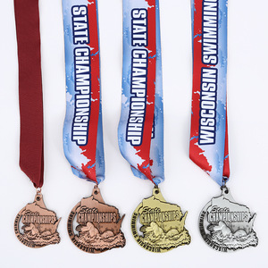 Personalización de medallas metálicas de aleación de zinc con grabado e impresión digital para eventos deportivos, escolares, corporativos y premios de maratón. - Product Image 5
