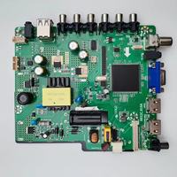 Nueva placa base de TV LCD RR52C.816A, programa de escritura fantasma TNT DVB-T de a 25 m