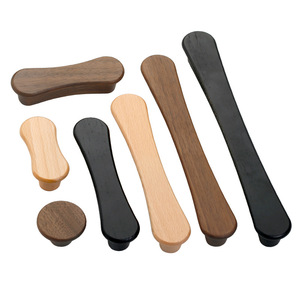 LGEDIS Wood Furniture Handles Bar Shape Minimalist Design For Drawer Cabinet Easy Installation Solid Wood <b>Knobs</b> - Product Image 3