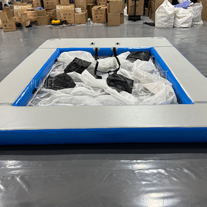 Yacht de mer gonflable flottant en bois EVA, nouvelle collection, pataugeoire de mer, avec filet - Product Image 3