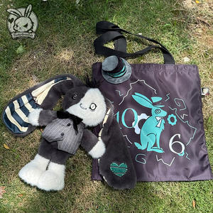 <span class=keywords><strong>PLUSHIE</strong></span> <span class=keywords><strong>DREADFULS</strong></span> Super Soft Plush Bear Plush Toy Crazy Hat Black Quirky Doll Stress Relief PP Cotton Filled High-End Gift - Product Image 5