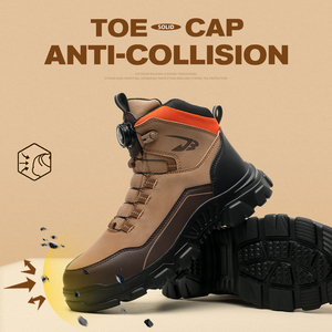 Botas de Seguridad para Escalada en Exteriores de Alta Calidad, Anti-aplastamiento y Anti-pinchazos, con Puntera de Acero, Transpirables, de Caña Alta para Hombre - Product Image 3