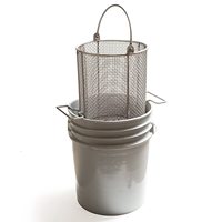 Panier en maille d'acier inoxydable soudé robuste pour le lavage, le dégraissage et le nettoyage de pièces industrielles