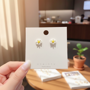 Vendita calda di tendenza ragazze Vintage moda Star orecchini di perle di cristallo fatto a mano gioielli all'ingrosso - Product Image 3