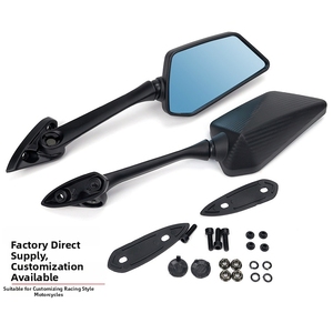 Rétroviseur <span class=keywords><strong>de</strong></span> moto à champ <span class=keywords><strong>de</strong></span> vision large - Rétroviseur <span class=keywords><strong>de</strong></span> recul modifié R3 Horizon avec grande lentille, en fibre <span class=keywords><strong>de</strong></span> carbone effet peau <span class=keywords><strong>de</strong></span> serpent - Product Image 2