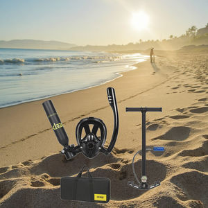 Réservoir de plongée portable certifié CE de 0,5 L avec <span class=keywords><strong>pompe</strong></span> à <span class=keywords><strong>main</strong></span> pour la respiration sous-marine de 5 à 10 minutes, la plongée en apnée et la pêche. - Product Image 1