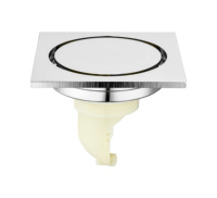 Siphon de sol invisible en laiton pour salle de bain, avec filtre anti-odeur et attrape-cheveux, bouchon de drain de douche