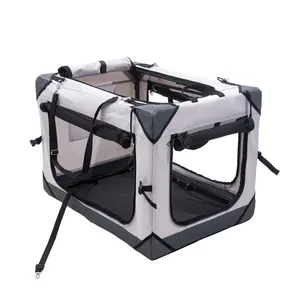 High-end Outdoor Convient Airline Dog Transport Box Collapsible Pet Kennel Indoor Outdoor Pet Home
