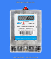 Meter Energi Elektronik Fase Tunggal yang Dapat Disesuaikan, Terpasang di Dinding, Layar LCD, Arus Maksimum 100A, Kelas Akurasi 1.0, 220V/230V